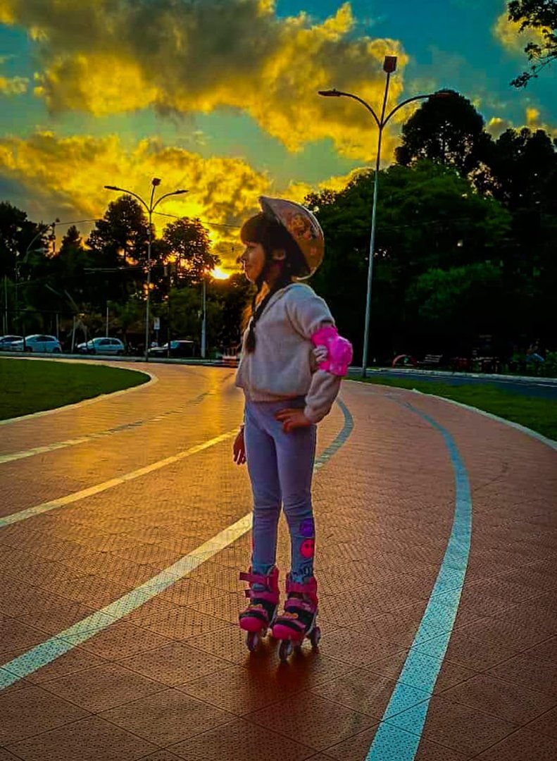 Patinando